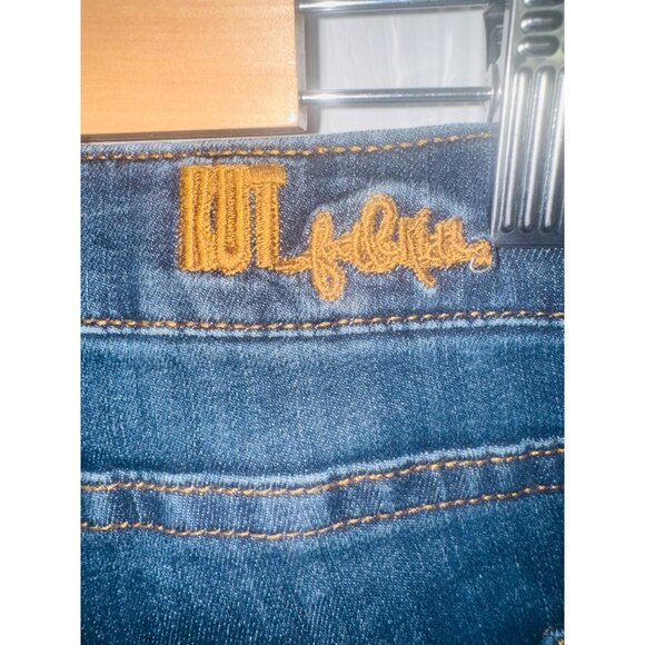 Kut From The Kloth Womens Blue Denim Straight Leg Jeans Size 8 Stretch Comfort - Picture 3 of 8